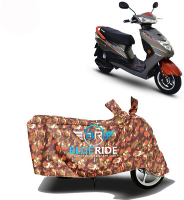 BLOERIDE Two Wheeler Cover for Okinawa(Ridge Plus, Red)