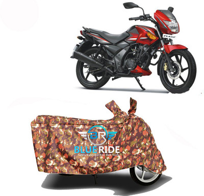 BLORIDE Two Wheeler Cover for TVS(Flame 125, Red)
