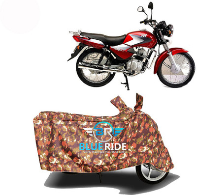 BLOERIDE Two Wheeler Cover for TVS(Star, Red)