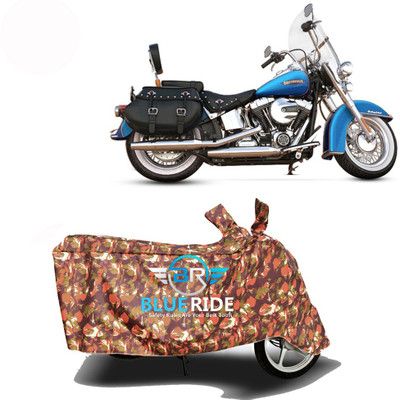 BLOERIDE Two Wheeler Cover for Harley Davidson(Heritage Softail Classic, Red)