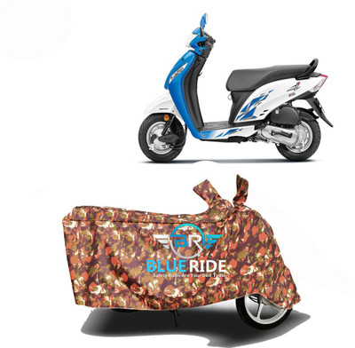 BLOERIDE Two Wheeler Cover for Honda(Activa i, Red)