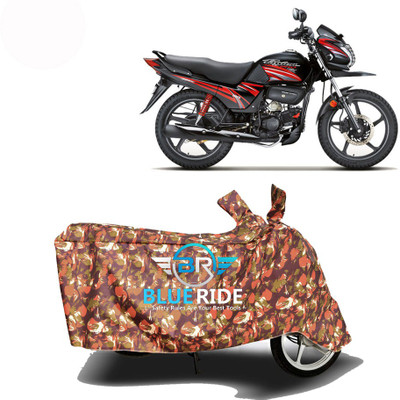 BLOERIDE Two Wheeler Cover for Hero(Passion Pro TR, Red)