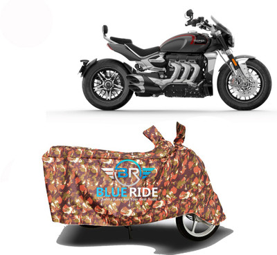 BLOERIDE Two Wheeler Cover for Triumph(Rocket III, Red)