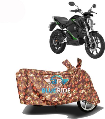 BLORIDE Two Wheeler Cover for Revolt(RV 300, Red)