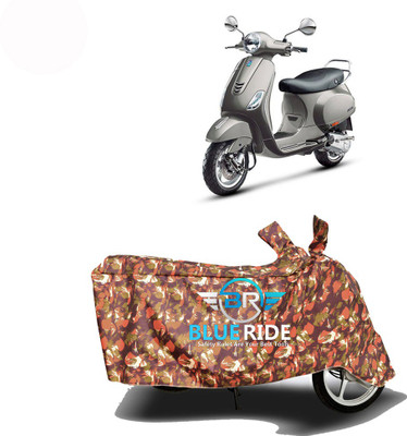 BLOERIDE Two Wheeler Cover for Vespa(Vespa VXL 125, Red)