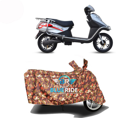BLOERIDE Two Wheeler Cover for Hero Electric(Electric Flash, Red)