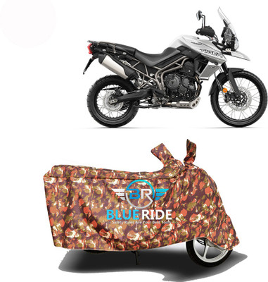 BLOERIDE Two Wheeler Cover for Triumph(Tiger 800 XCA, Red)