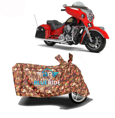 BLOERIDE Two Wheeler Cover for Indian(Chieftain, Red)