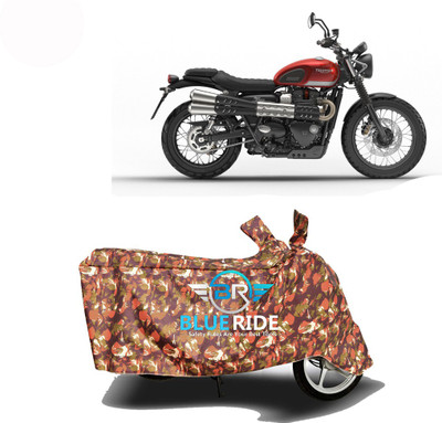 BLOERIDE Two Wheeler Cover for Triumph(Street Scrambler, Red)