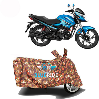BLOERIDE Two Wheeler Cover for Hero(Glamour Programmed FI, Red)