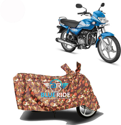 BLOERIDE Two Wheeler Cover for Hero(HF Deluxe, Red)