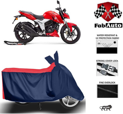 FabAuto Waterproof Two Wheeler Cover for TVS(Apache RTR 160, Blue)