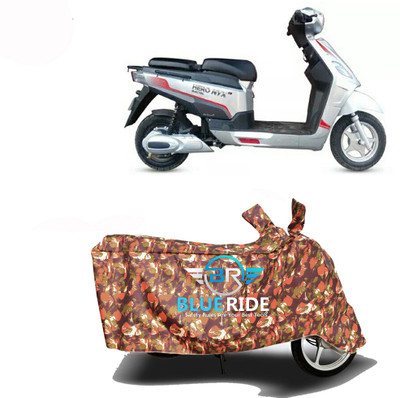 BLORIDE Two Wheeler Cover for Hero Electric(Electric NYX e5, Red)