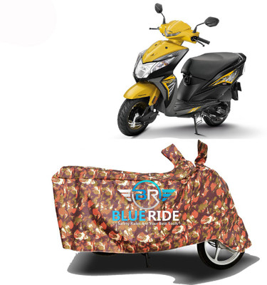BLORIDE Two Wheeler Cover for Honda(Dio, Red)