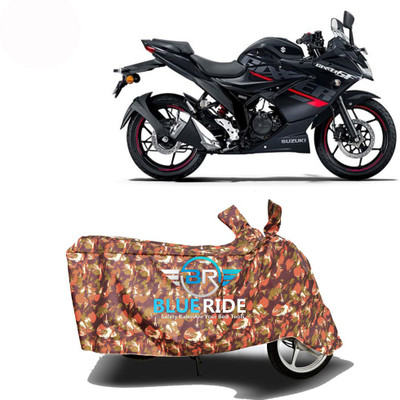 BLOERIDE Two Wheeler Cover for Suzuki(Gixxer SF, Red)