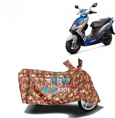 BLOERIDE Two Wheeler Cover for Suzuki(Swish 125, Red)