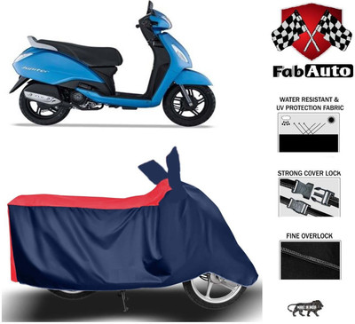 FabAuto Waterproof Two Wheeler Cover for TVS(Jupiter, Blue)