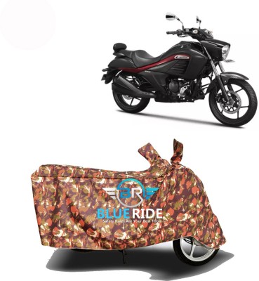 BLOERIDE Two Wheeler Cover for Suzuki(Intruder, Red)