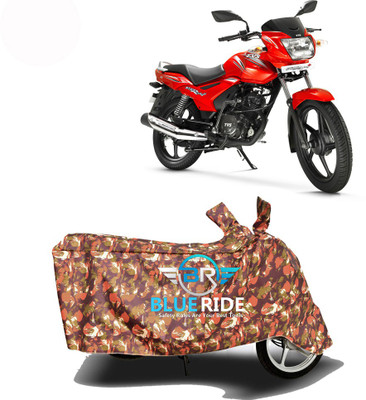 BLOERIDE Two Wheeler Cover for TVS(Star City Plus, Red)