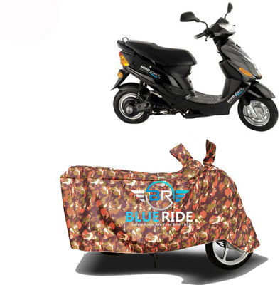 BLOERIDE Two Wheeler Cover for Hero Electric(Electric Zippy, Red)