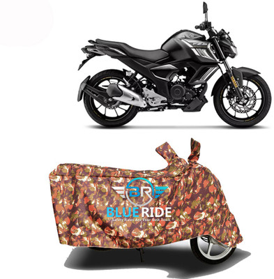 BLOERIDE Two Wheeler Cover for Yamaha(FZ S V3.0 FI, Red)