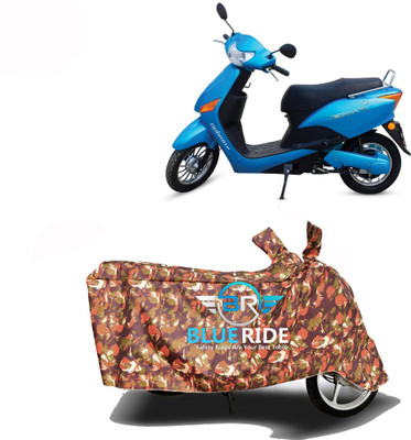 BLORIDE Two Wheeler Cover for Hero Electric(Electric Optima Plus, Red)