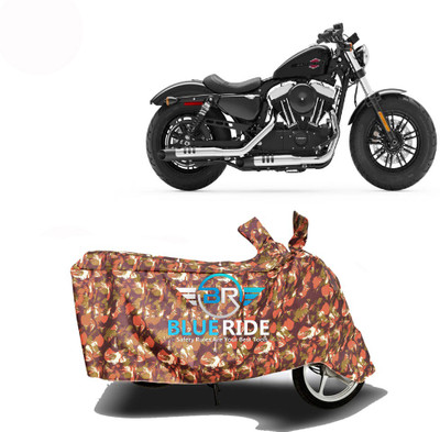 BLORIDE Two Wheeler Cover for Harley Davidson(Forty Eight, Red)