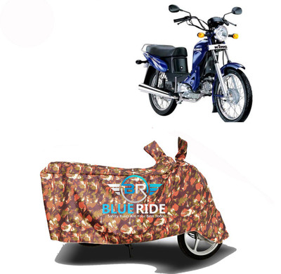 BLORIDE Two Wheeler Cover for Kinetic(Luna, Red)