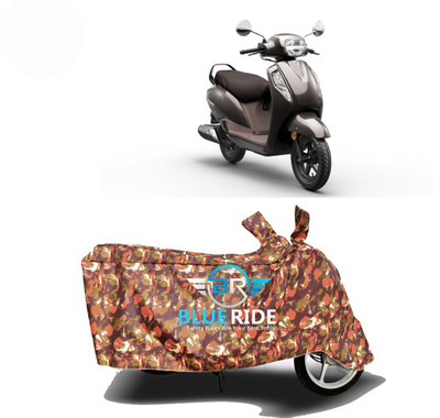BLOERIDE Two Wheeler Cover for Suzuki(New Access 125, Red)