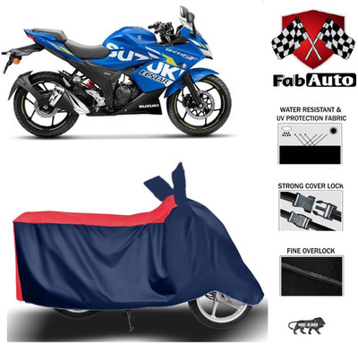 FabAuto Waterproof Two Wheeler Cover for Suzuki(Gixxer SF, Blue)