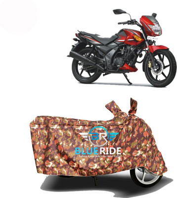 BLOERIDE Two Wheeler Cover for TVS(Flame SR125, Red)