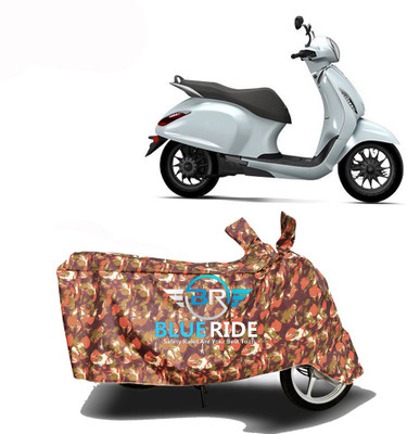 BLORIDE Two Wheeler Cover for Bajaj(Chetak, Red)