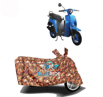 BLORIDE Two Wheeler Cover for Bajaj(Sunny, Red)