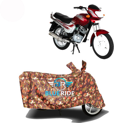 BLORIDE Two Wheeler Cover for TVS(Victor GLX, Red)