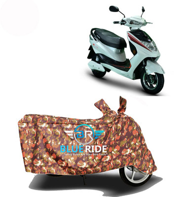 BLORIDE Two Wheeler Cover for Okinawa(Ridge, Red)