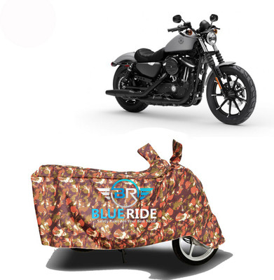 BLOERIDE Two Wheeler Cover for Harley Davidson(Iron 883, Red)
