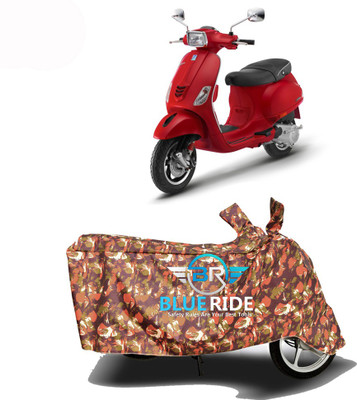 BLOERIDE Two Wheeler Cover for Vespa(Vespa SXL 125, Red)