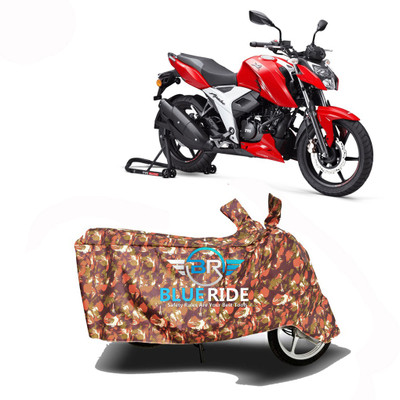 BLORIDE Two Wheeler Cover for TVS(Apache RTR 160 4V, Red)