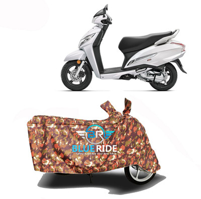 BLOERIDE Two Wheeler Cover for Honda(Activa 125, Red)