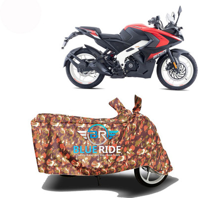 BLOERIDE Two Wheeler Cover for Bajaj(Pulsar RS 200, Red)