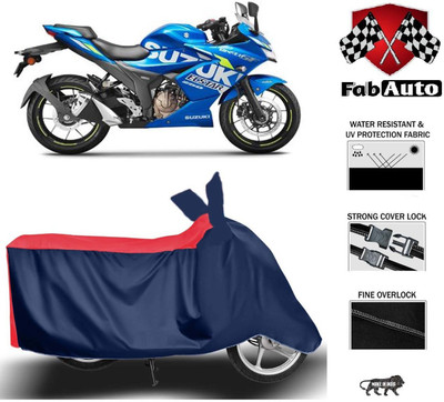 FabAuto Waterproof Two Wheeler Cover for Suzuki(Gixxer SF 250, Blue)