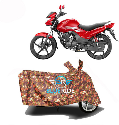 BLOERIDE Two Wheeler Cover for Hero(Achiever, Red)