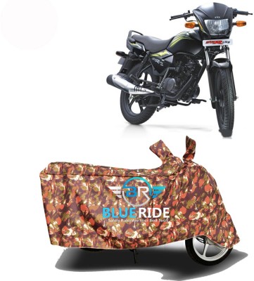 BLOERIDE Two Wheeler Cover for TVS(Star City, Red)