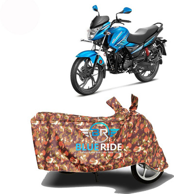 BLOERIDE Two Wheeler Cover for Hero(Glamour FI, Red)