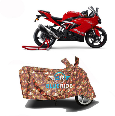 BLOERIDE Two Wheeler Cover for TVS(Apache RR 310, Red)