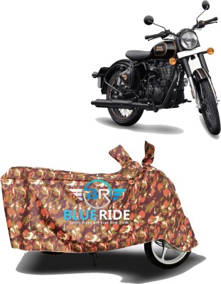 BLUERIDE Two Wheeler Cover for Royal Enfield(Bullet 500, Red)