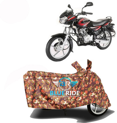 BLOERIDE Two Wheeler Cover for Bajaj(Discover 100 DTS-i, Red)