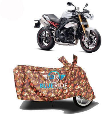 BLOERIDE Two Wheeler Cover for Triumph(Speed Triple ABS, Red)