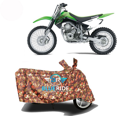BLORIDE Two Wheeler Cover for Kawasaki(KLX 140, Red)