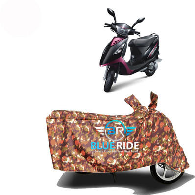 BLOERIDE Two Wheeler Cover for TVS(Scooty Streak, Red)